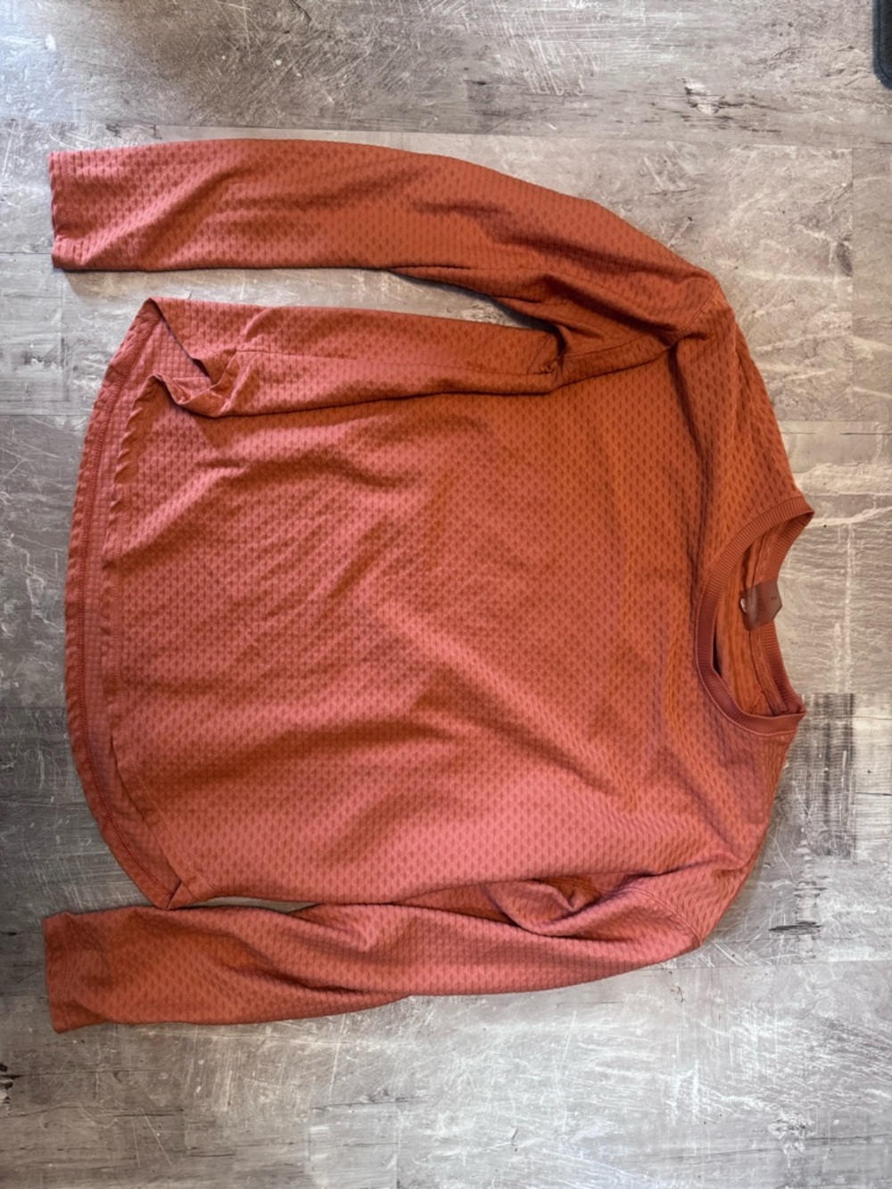 Women’s Long Sleeve Crewneck Tee - Rust